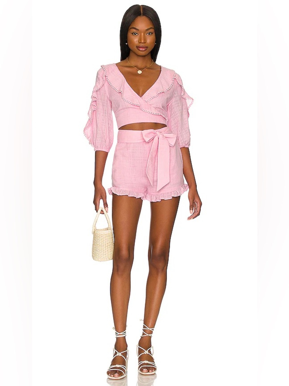 MAJORELLE Enzo Romper in playful pink